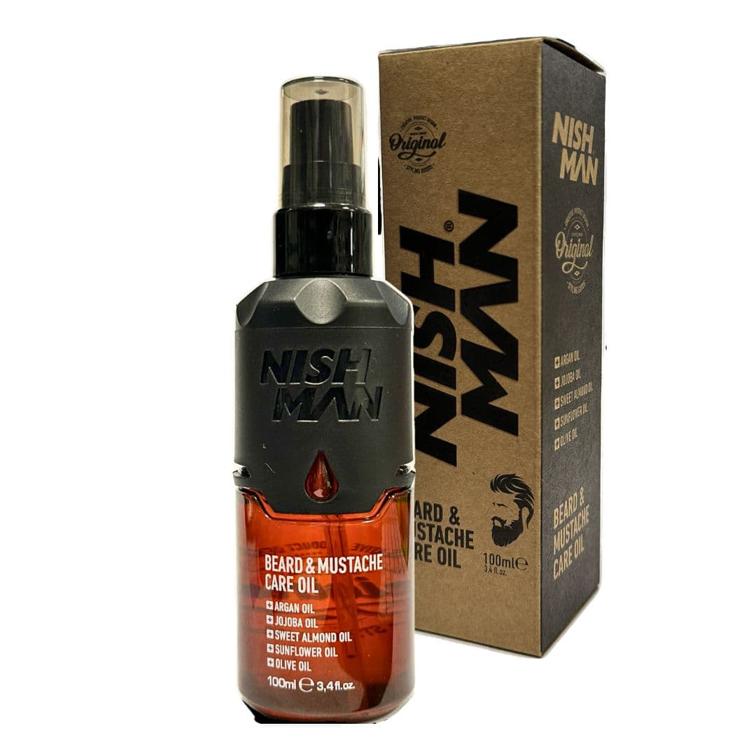 Salon Size: Nishman Beard & Moustache Care Oil - výživný olej na bradu, 100 ml