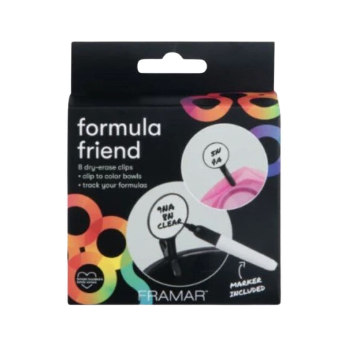 VÝPRODEJ: Framar CL-FF-BLK Formule Friend - popisky na barvicí směsi, 8ks + fix v balení