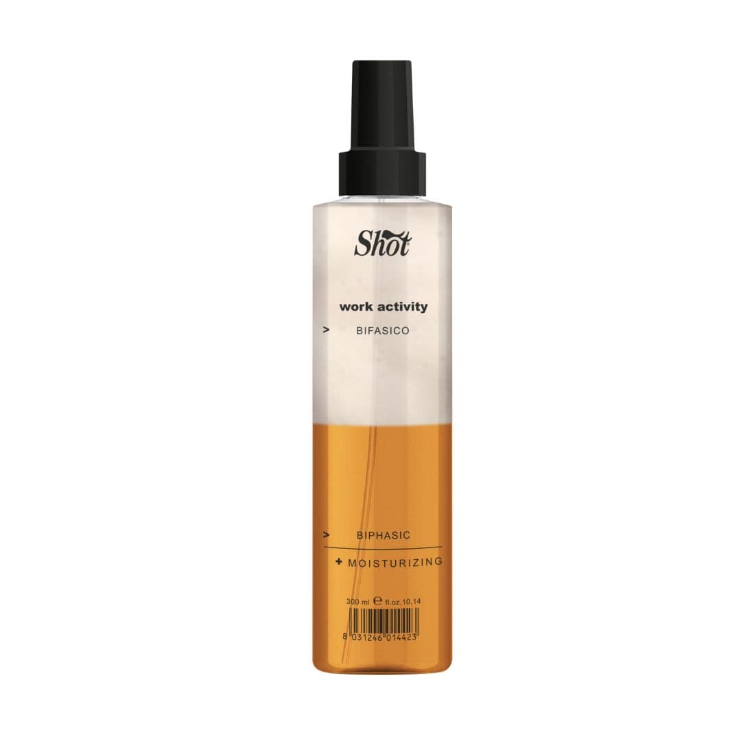 Shot Work Activity BiFasico Moisturizing - výživný dvoufázový kondicionér s vůní pomeranče, 300 ml