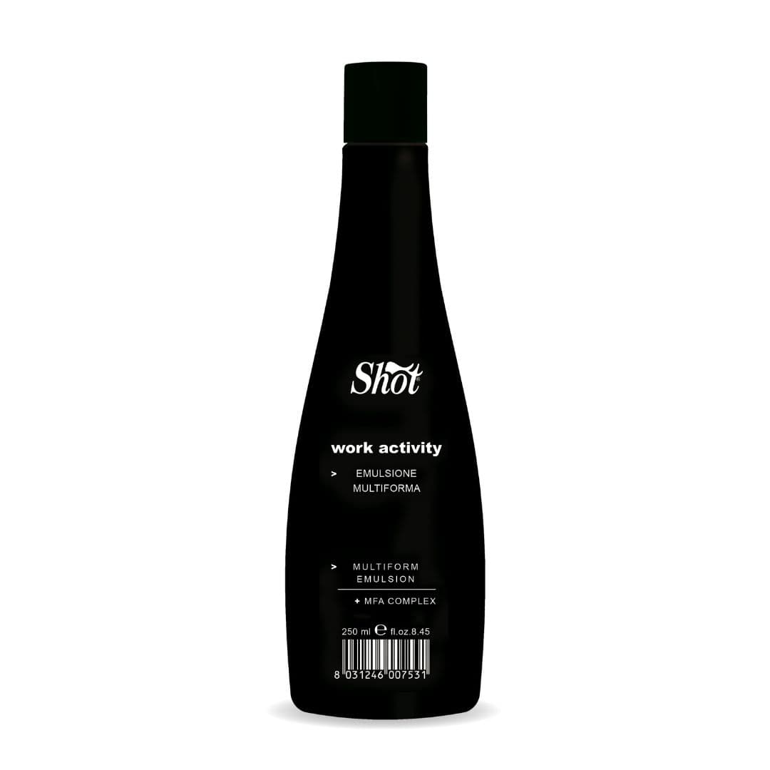Shot Work Activity Multiform Emulsion - vyhlazující emulze proti krepatění vlasů, 250 ml