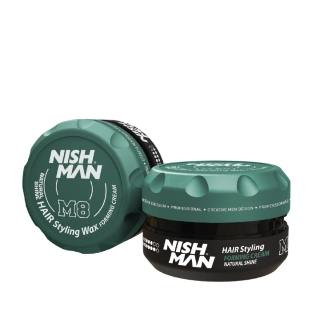 Nishman Forming Cream Styling Wax M8 - krémový vosk na vlasy se střední až silnou fixací a pololesklým efektem, 100 ml