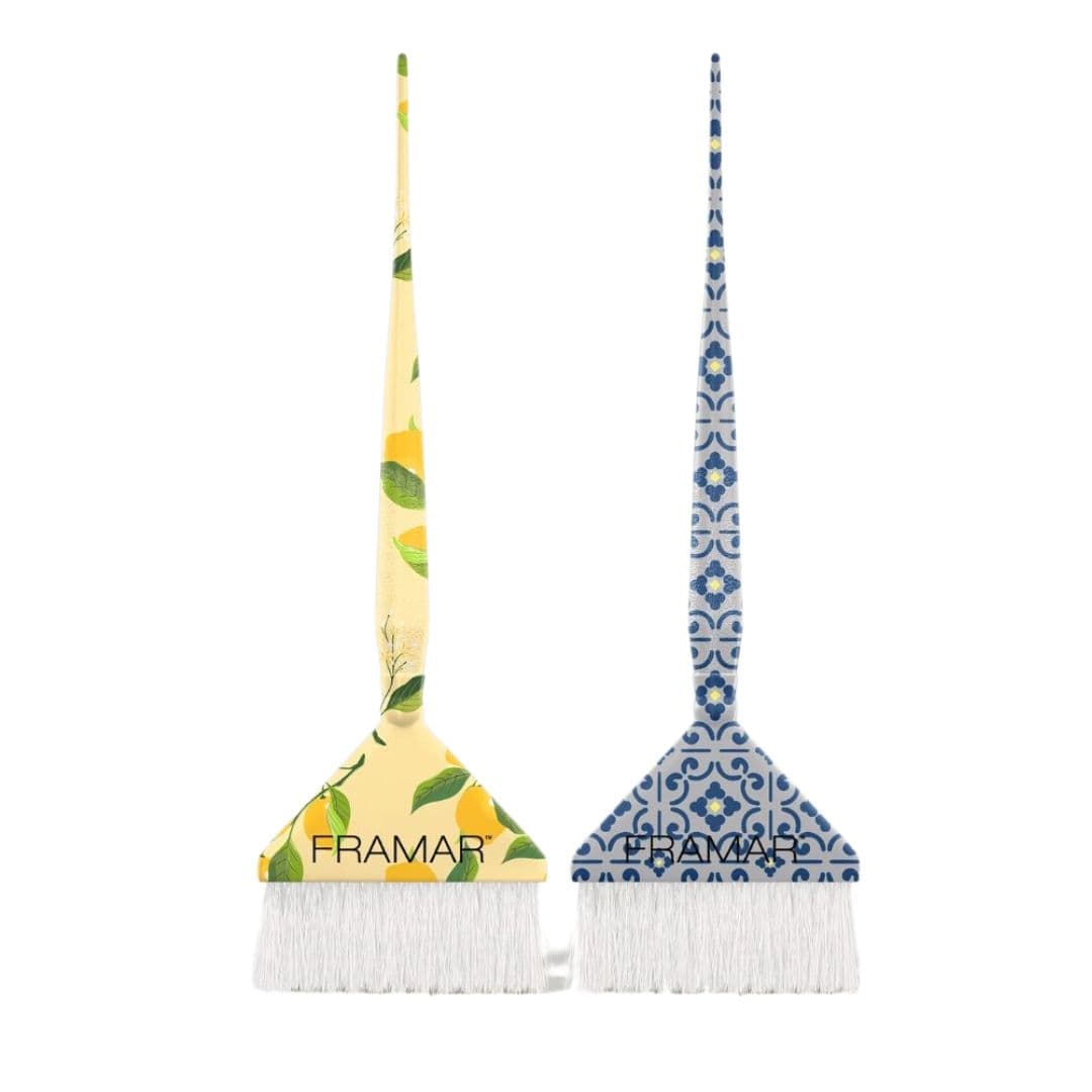 Framar Root Repair Brush Kit Limoncello HB-RRS-LIMO - set 2ks štětců s pevnými štětinami