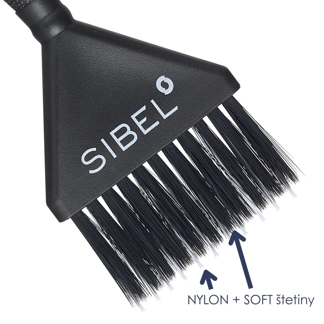 Sibel P005206 Tinting Brush w./feather bristles & nylon - štětec pro barvení v kombinaci s pevnými nylonovými štětinami