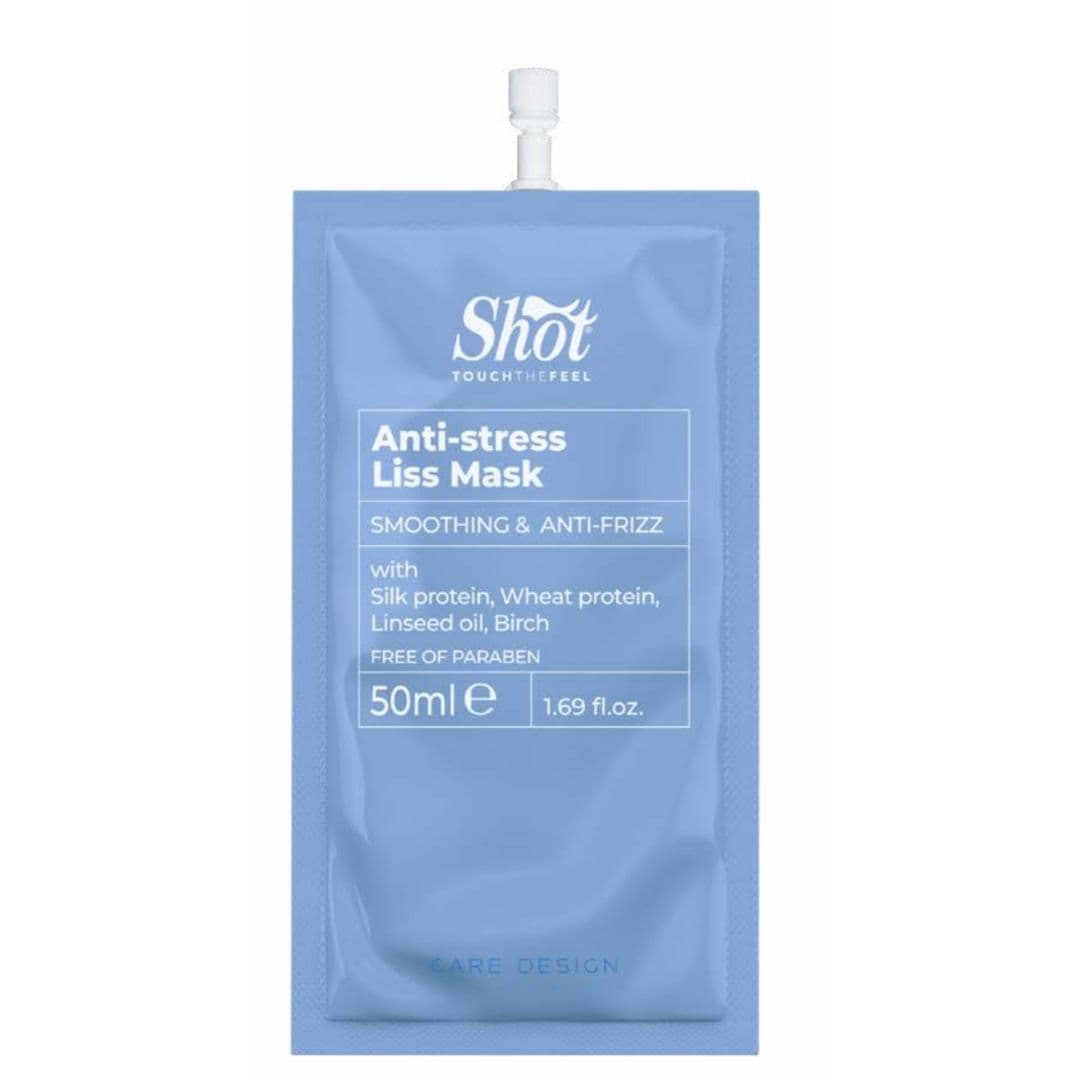 Shot AntiStress LISS Mask - uhlazující bezoplachová maska na vlasy, 50 ml