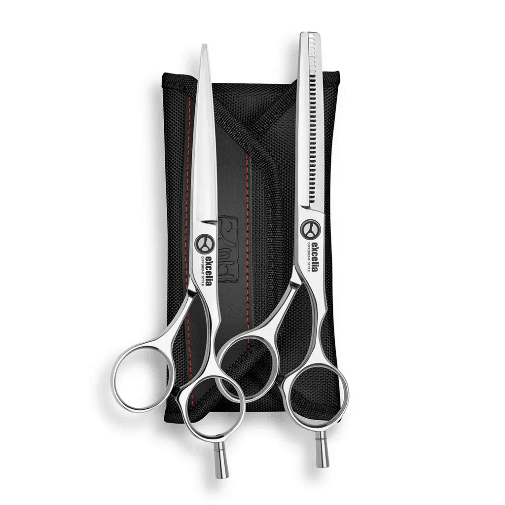 Kasho EXCELIA Trainee Set - set nůžek 6.0" a efilačních nůžek 6.0" pro praváky (TRAIN60_20)