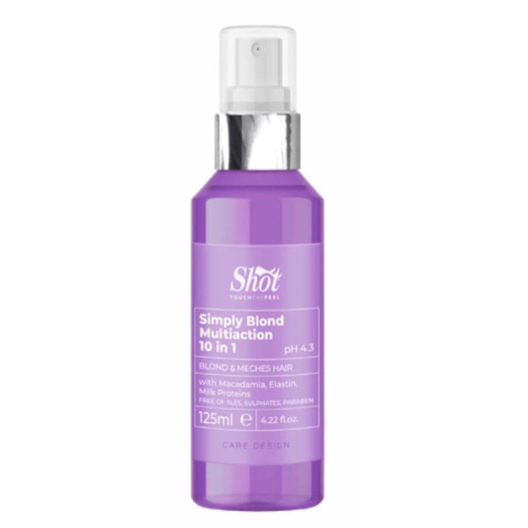 Shot Simply Blond MultiAction 10:1 - multifunkční elixír na vlasy, 125 ml