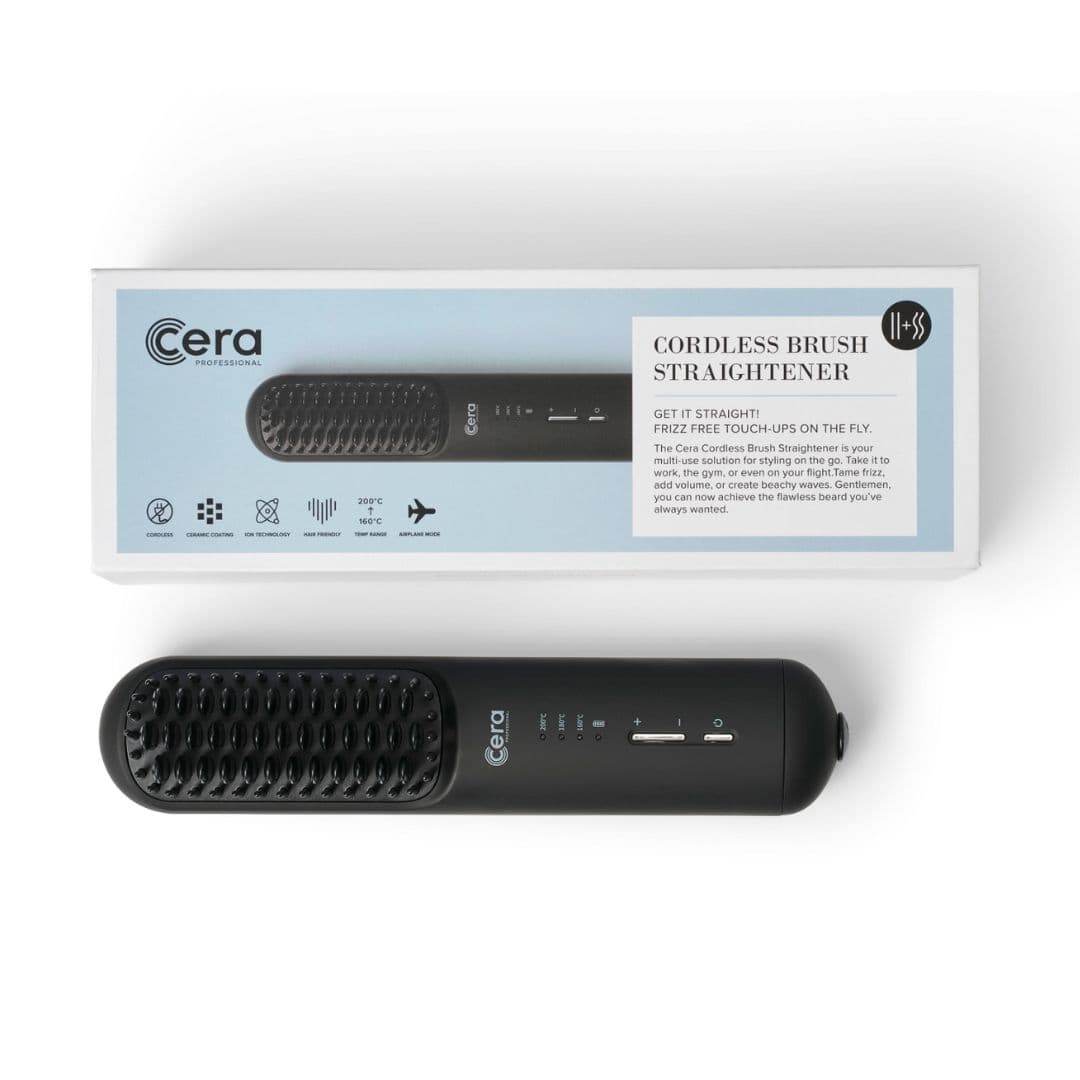 Cera Cordless Brush Straightener - "žehlící" nabíjecí kartáč - vhodný i na cestování