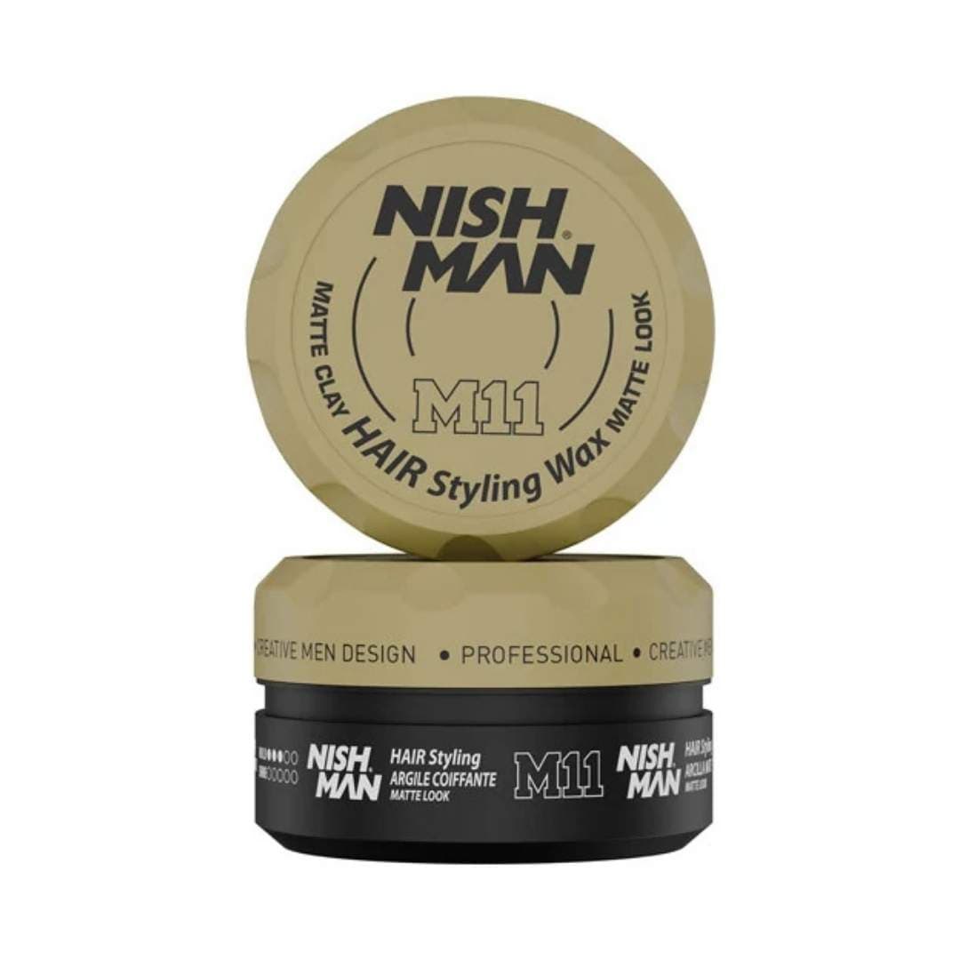 Nishman M11 Matte Clay Styling Wax - matný vosk s jílem se střední až silnou fixací, 150 ml