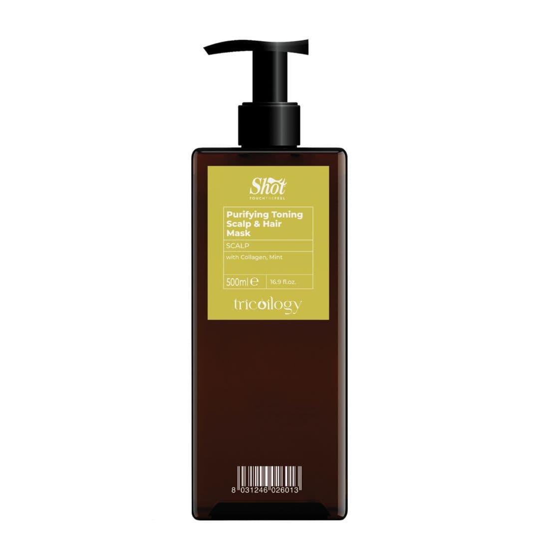 Shot Tricoilogy Purifying Toning Scalp & Hair MASK - hydratační a osvěžující maska pro pokožku hlavy a vlasy, 500 ml