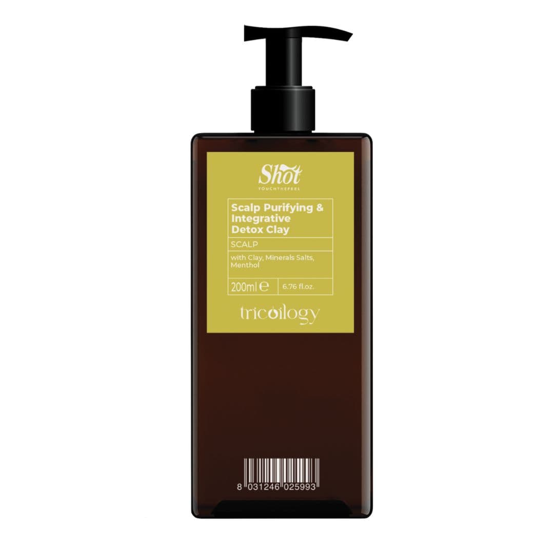 Shot Tricoilogy SCALP Purifying & Integrative DETOX CLAY - detoxikační jíl na vlasovou pokožku, 200 ml
