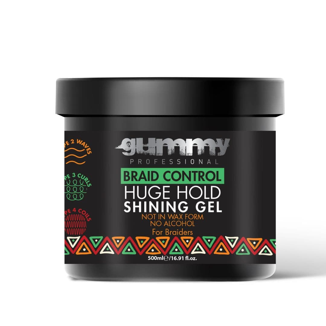 Gummy Braid Control GEL Huge Hold - gel na zaplétání copů - silně fixační, 500 ml