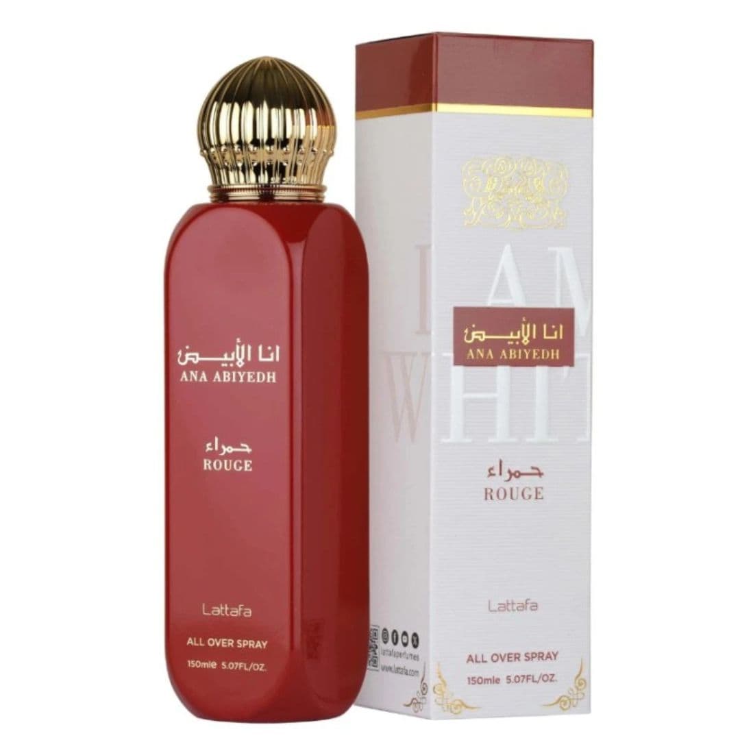 ALL OVER SPRAY: Lattafa ANA ABIYEDH ROUGE - sprej na "celé tělo", 150 ml