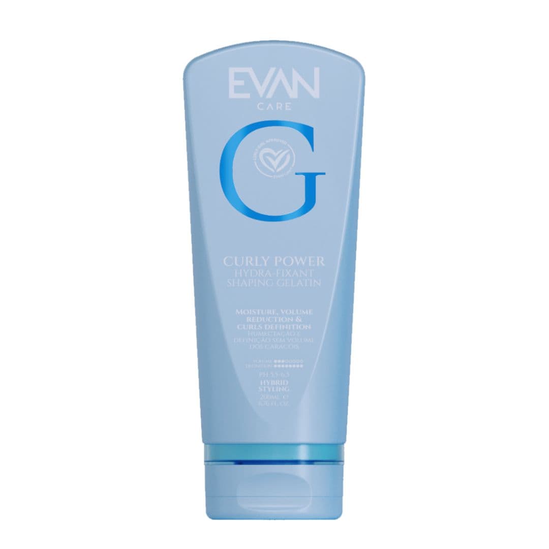 Evan Care Curly Power Hydra-Fixant Shaping Gelatin - fixační želatina na kudrnaté vlasy, 200 ml