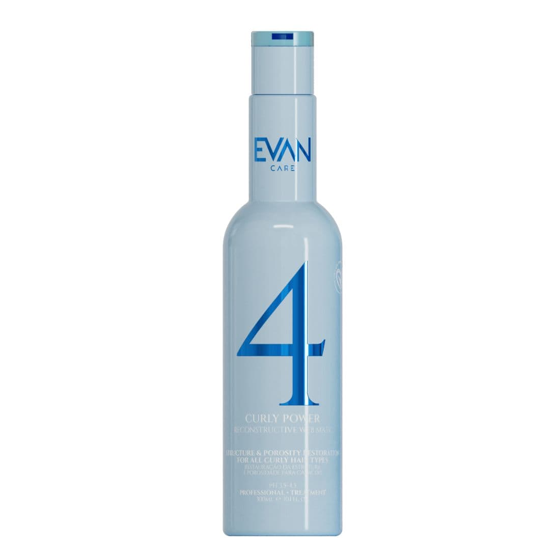 Evan Curly Power 4 Web Reconstructive Mask - rekonstrukční maska pro kudrnaté vlasy, 300 ml