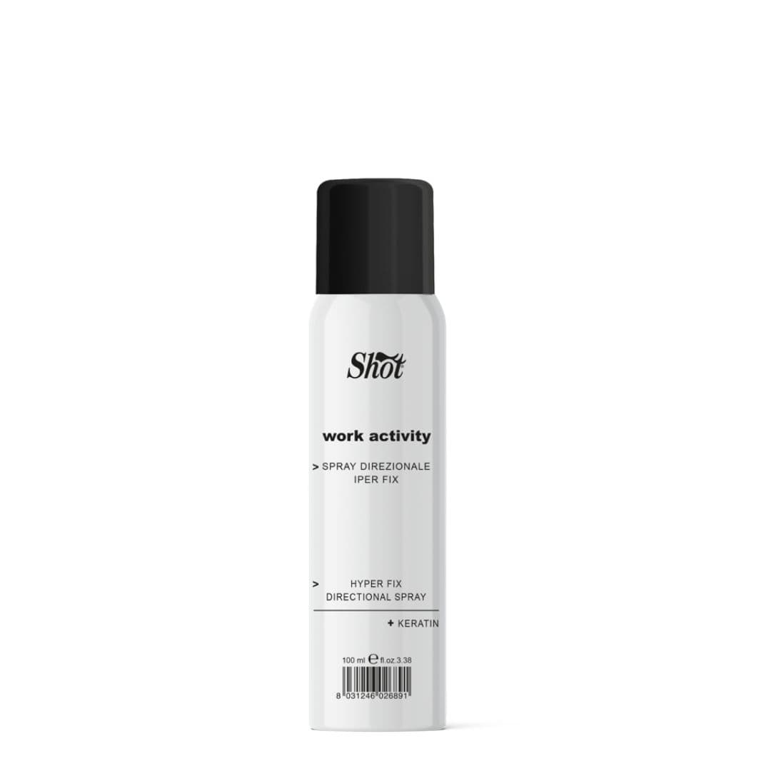 Shot Work Activity HYPER FIX Directional Spray - "přímý" detailní lak na vlasy, 100 ml