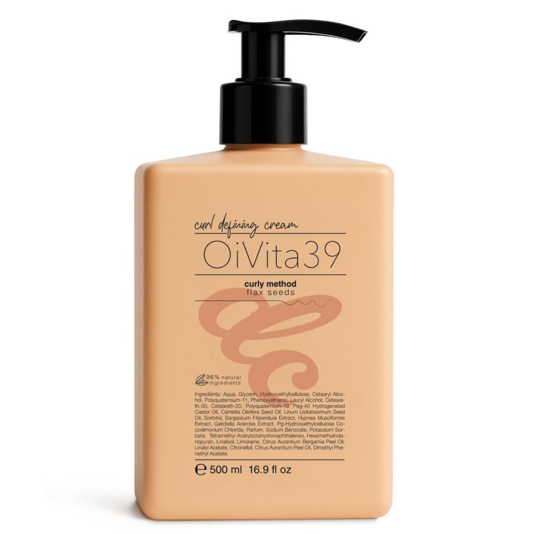 OiVita39 Curly Method Curl Defining Cream - krém pro definici kadeří, 500 ml