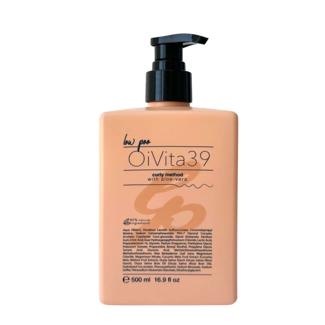 OiVita39 Low Poo Curly Method - šetrně čistící šampon pro kudrnaté vlasy, 500 ml