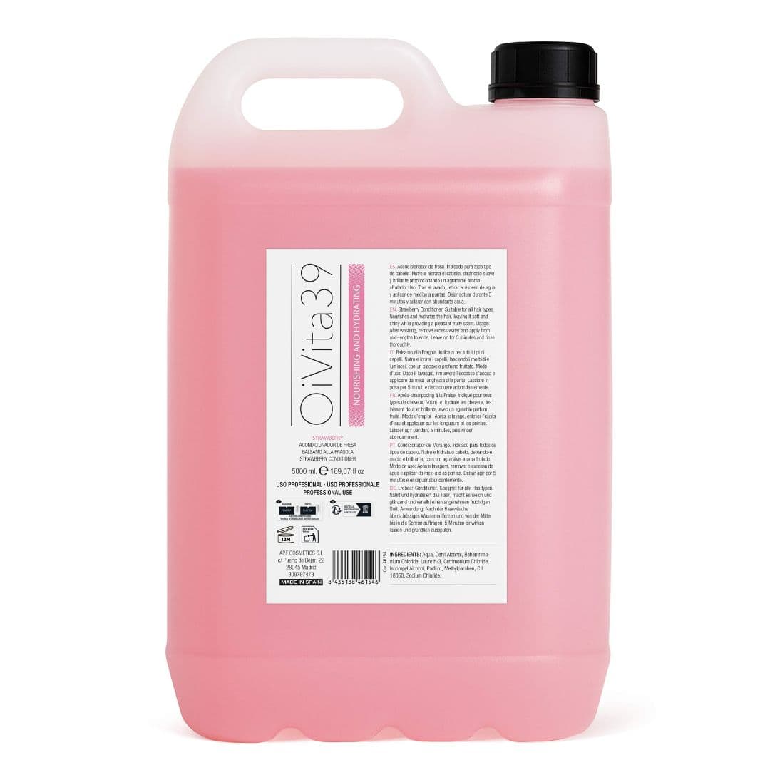 OiVita39 Nourishing and Hydrating Strawberry Conditioner - výživný kondicionér s jahodovou vůní - technické balení, 5000 ml