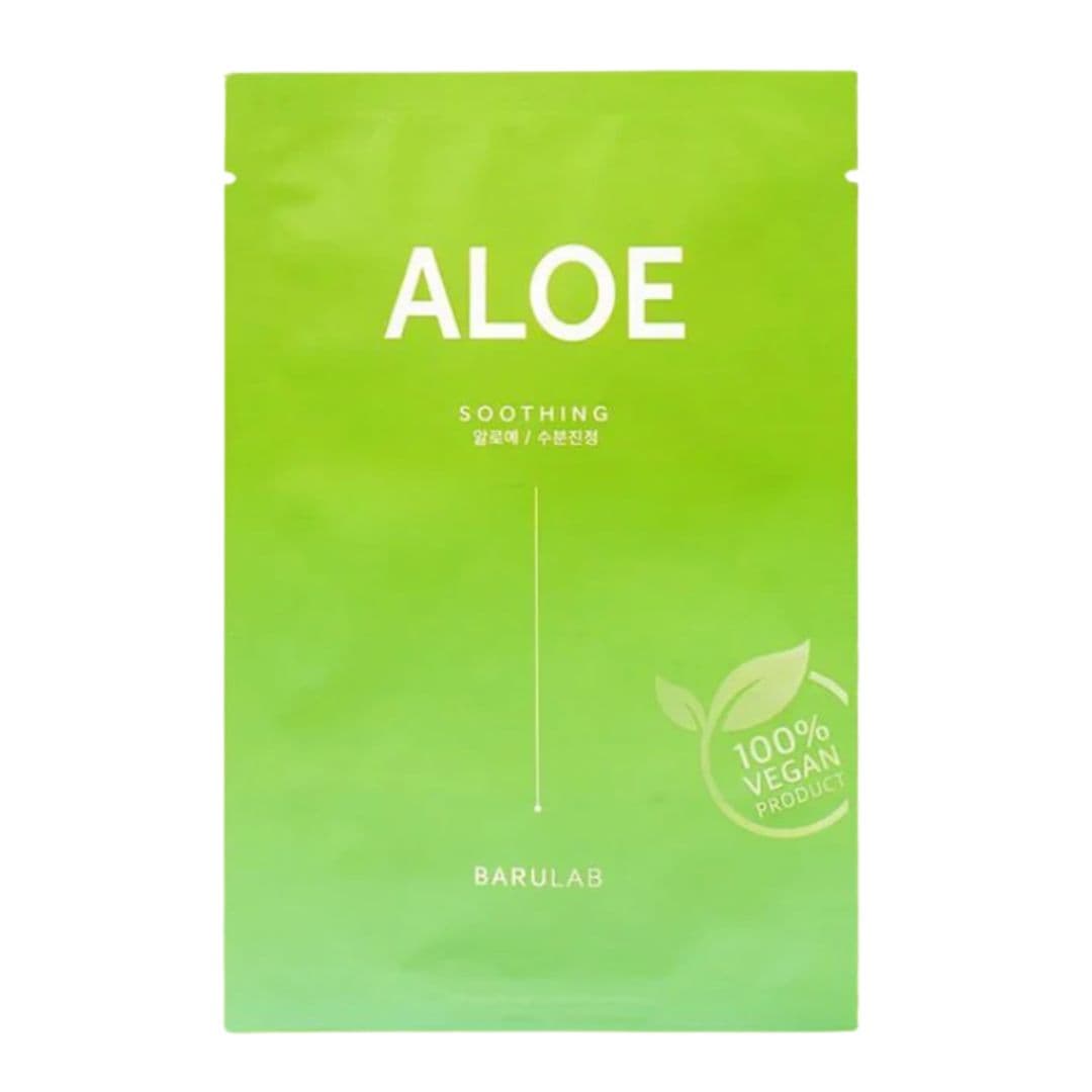 BARULAB Aloe Sheet Mask - uklidňující maska s aloe vera, 23 g