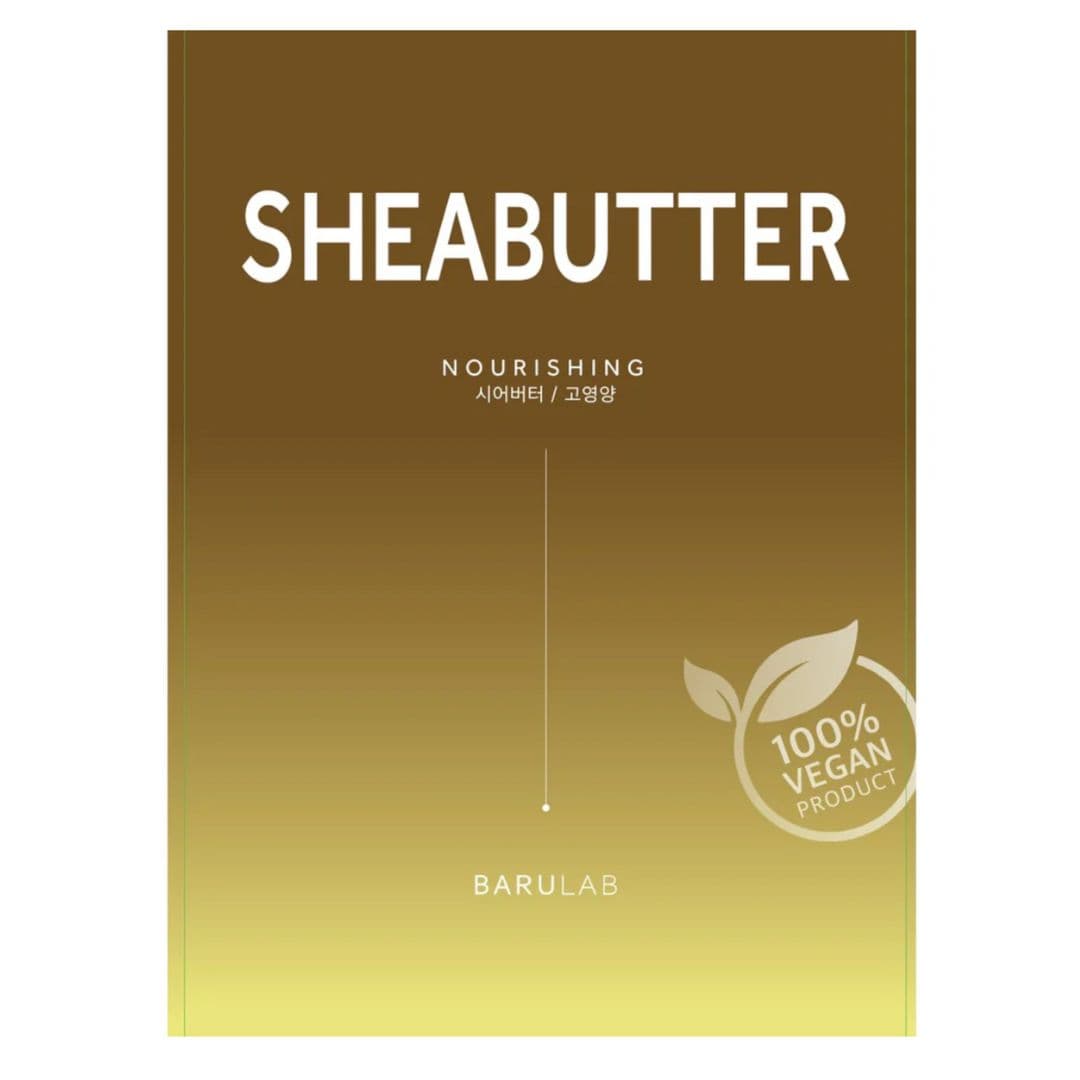 Barulab Shea Butter Sheet Mask - pleťová maska s bambuckým máslem pro suchou a matnou pleť, 23 g