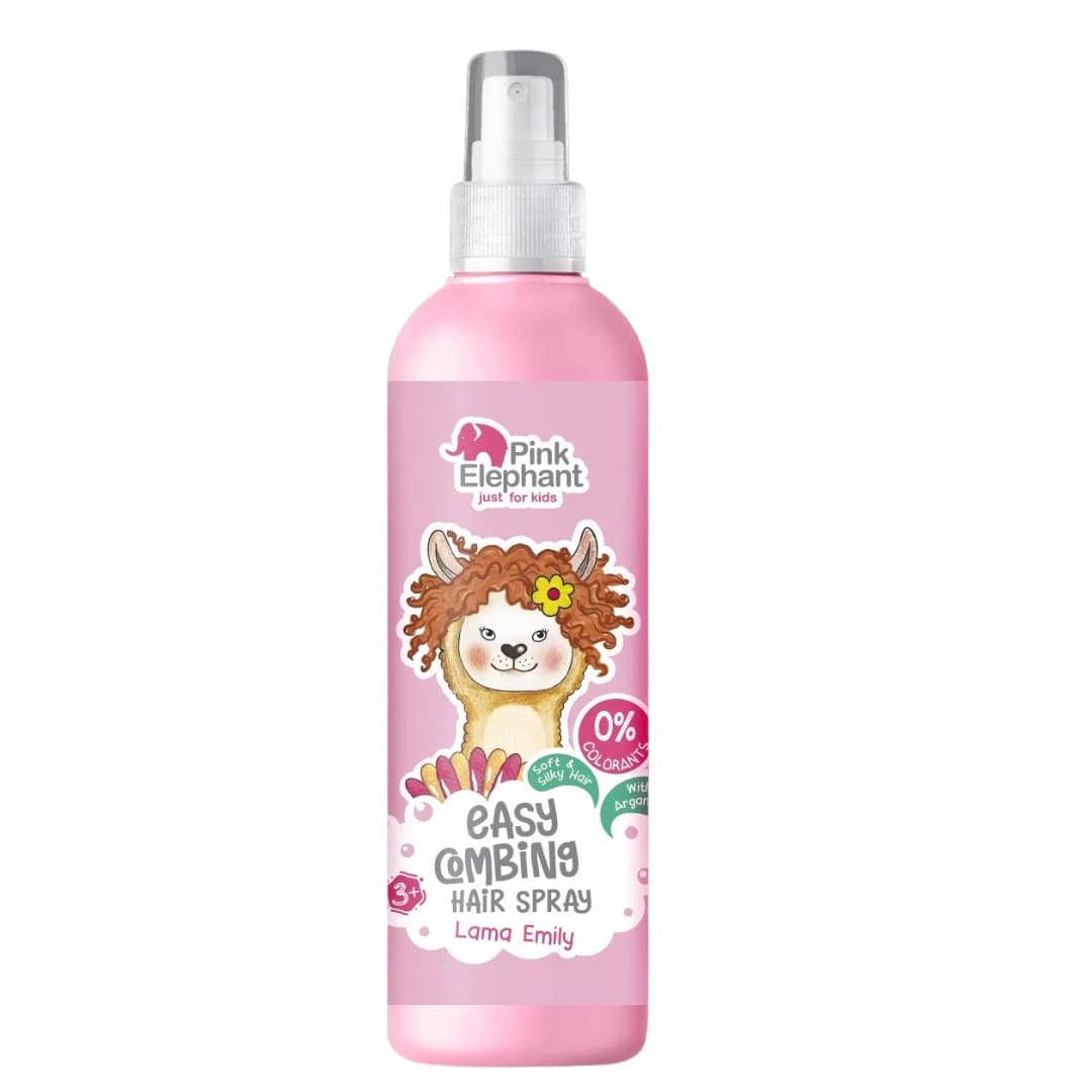 Pink Elephant Easy Combing Hair Spray LAMA EMILY - sprej pro snadné rozčesávání pro holčičky, 150 ml