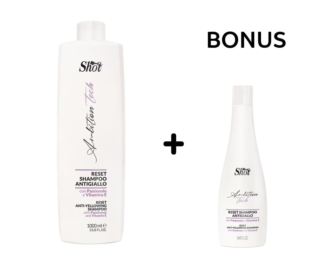 AKCE: Shot Reset Anti-Yellowing Shampoo - šampon proti nežádoucím odleskům 1000 ml + AY šampon, 250 ml