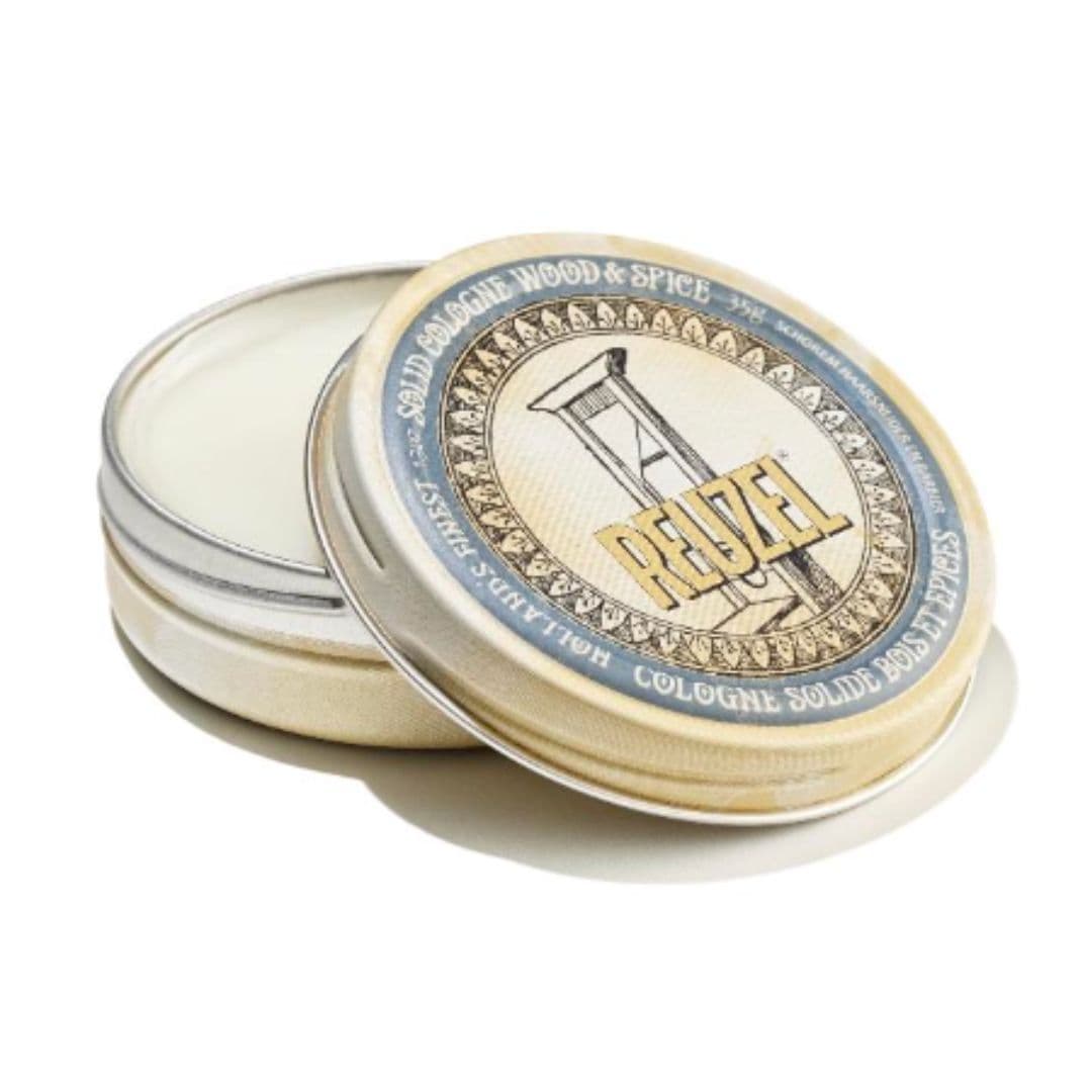 Reuzel Solid Cologne Wood & Spice – Tuhá kolínská "voda" s vůní dřeva a pepře, 35 g