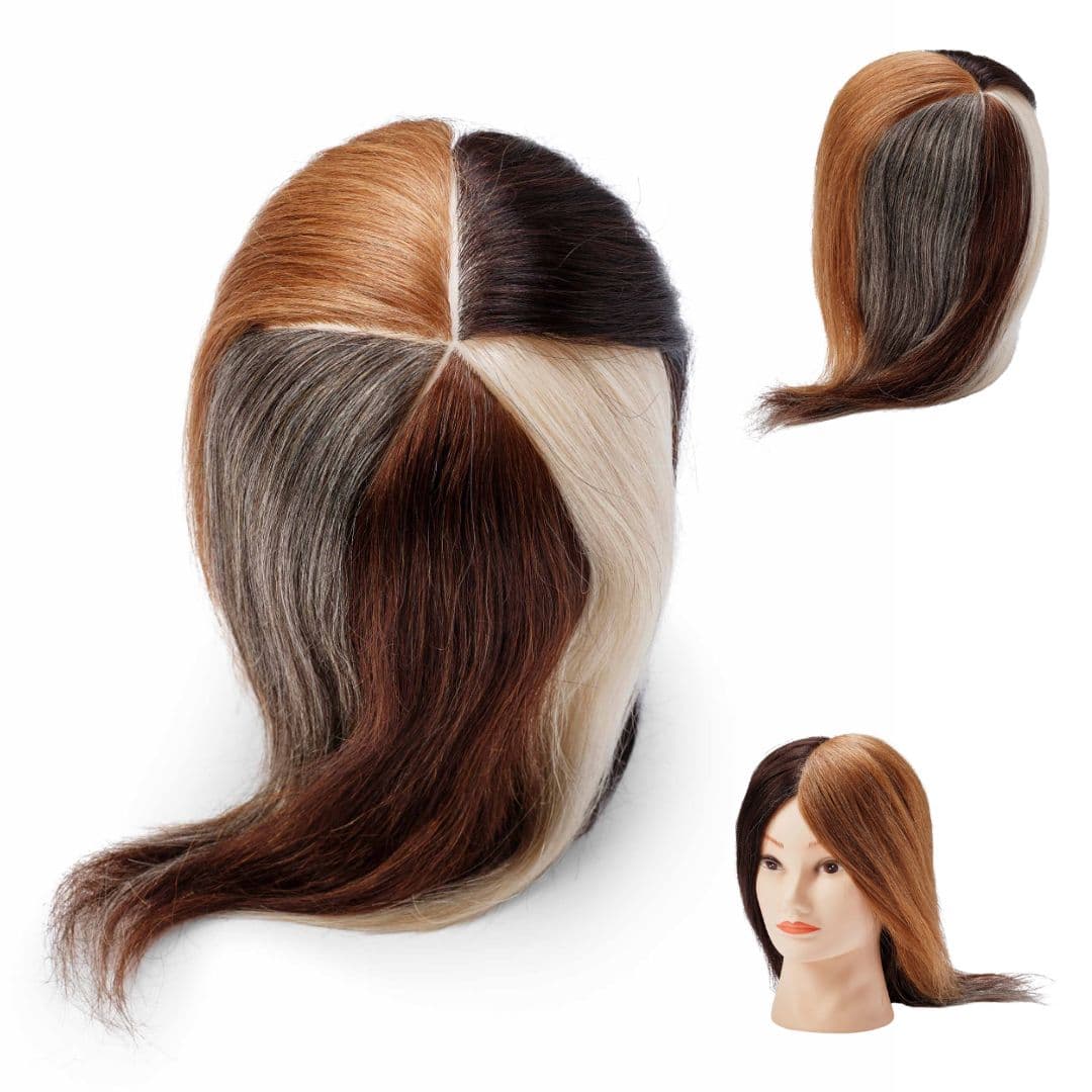 BraveHead "Anna" 9857 Training Head 5 Colors - cvičná - 5 barevná hlava, 30 - 35 cm