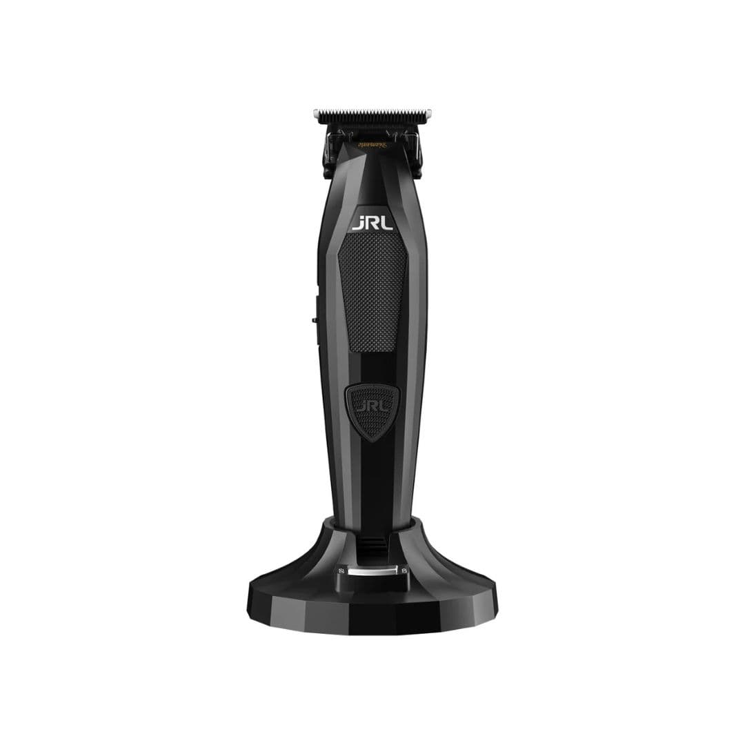 JRL DIAMANTE FF2025 Trimmer BLACK - akumulátorový konturovací strojek na vlasy, černý + M22 minerální olej, 200ml