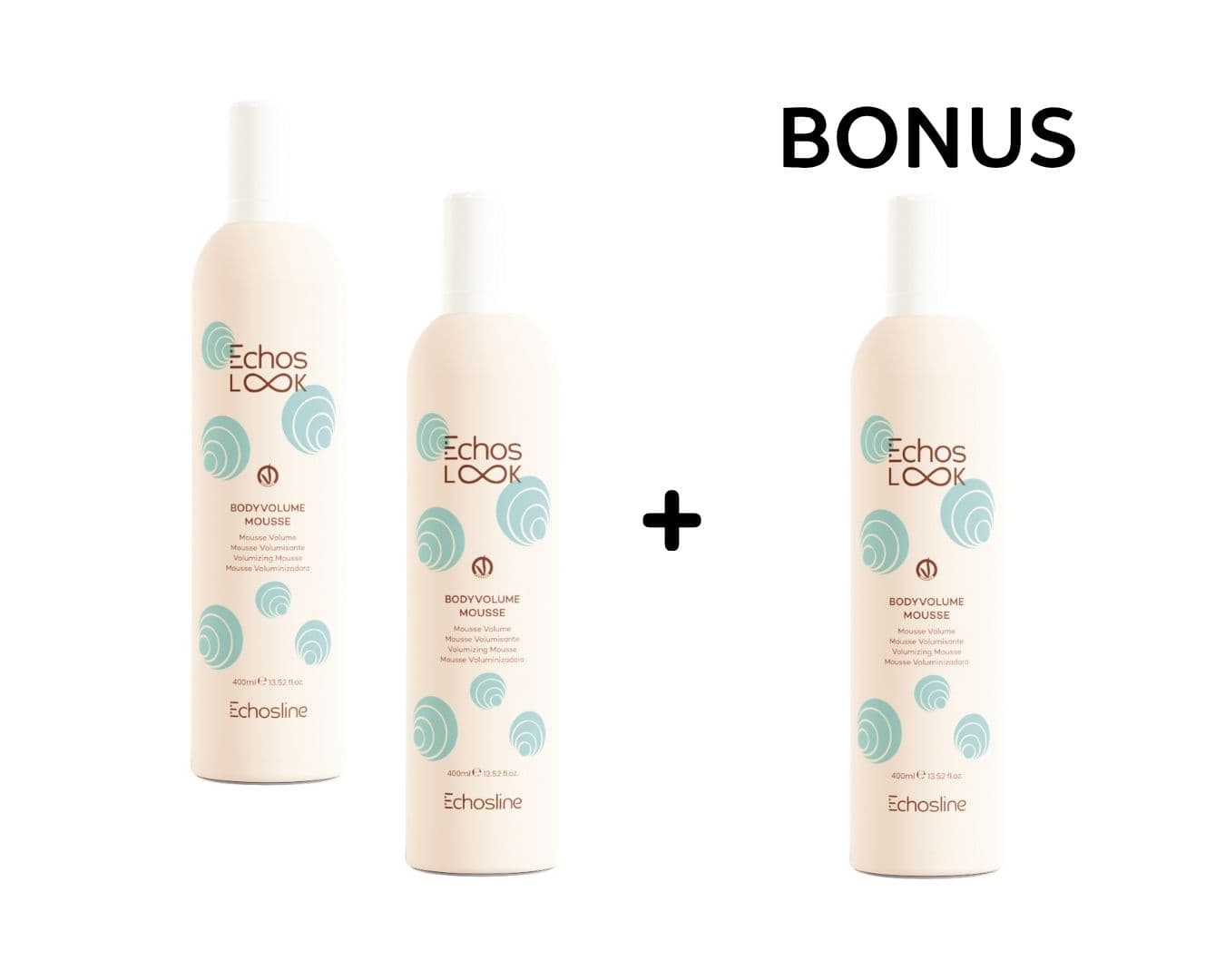 AKCE: 2+1 Echos Look BodyVolume Mousse - objemová pěna se střední fixací, 400 ml