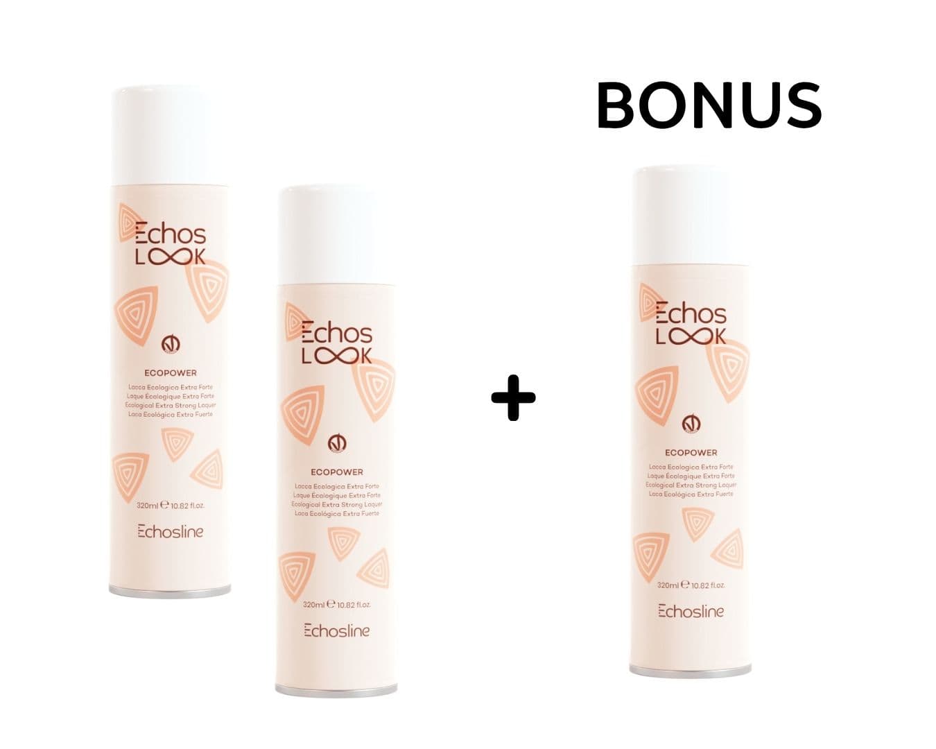 AKCE: 2+1 Echos Look Eco Power - "ekologicky" extra silný lak na vlasy, 320 ml