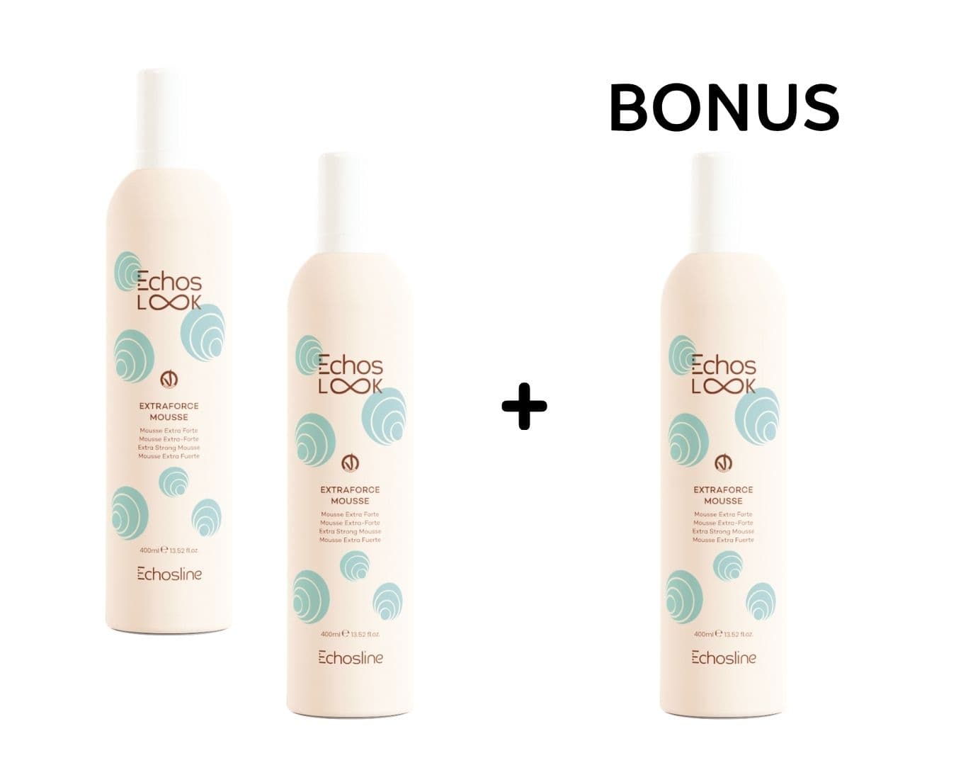 AKCE: 2+1 Echos Look ExtraForce Mousse - extra silná fixační pěna, 400 ml