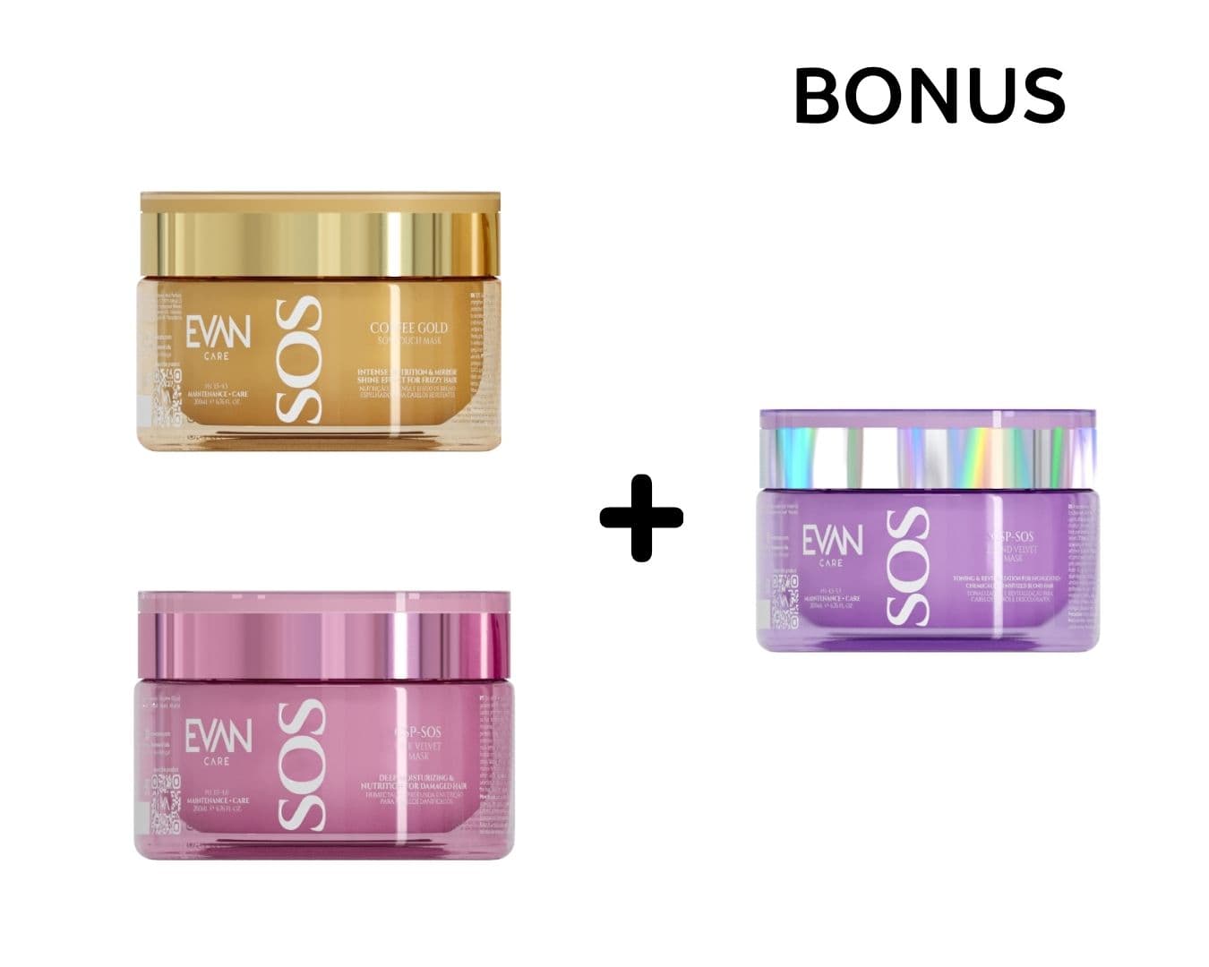 AKCE: 2+1 Evan Care SOS Mask - intenzivní regenerační masky, 230 ml (dle vlastního výběru)
