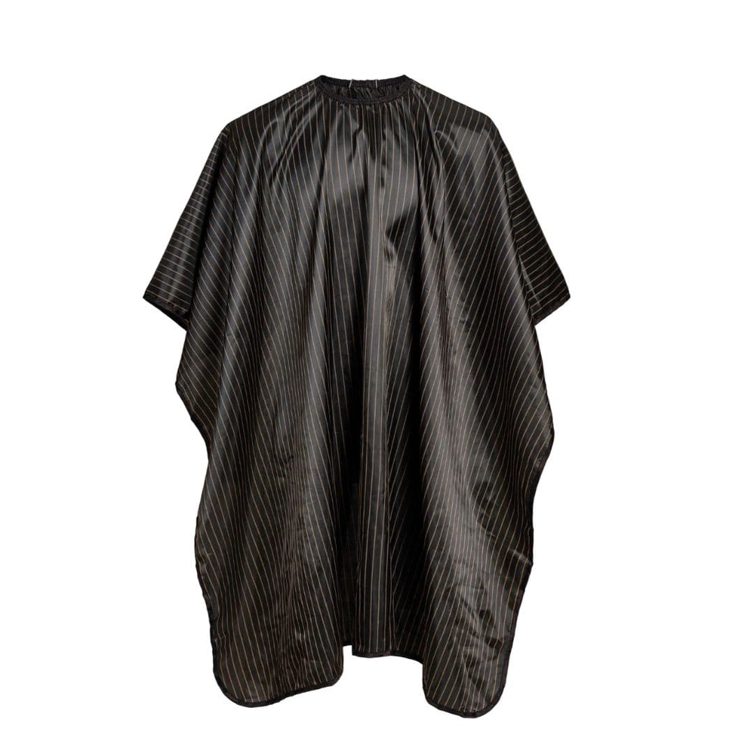 BraveHead 5418 Barber Cape Pinstripe Bronze - pláštěnka se zapínáním na háček, 130x140 cm