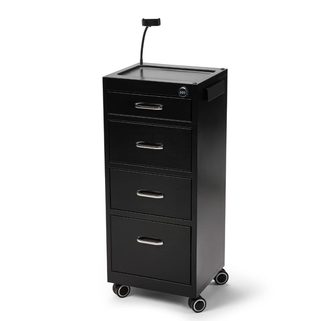 BraveHead Trolley Metal w./ 4 drawers & Code Lock /4782/ - kovový vozík se 4 zásuvkami a zámkem