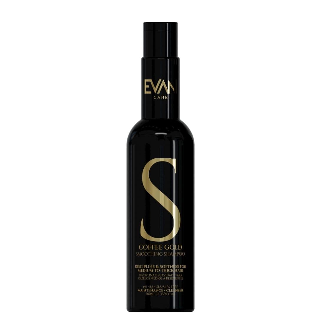 Evan Coffee Gold Home Care Shampoo - šampon pro disciplínu středně pevných až silných vlasů, 500 ml