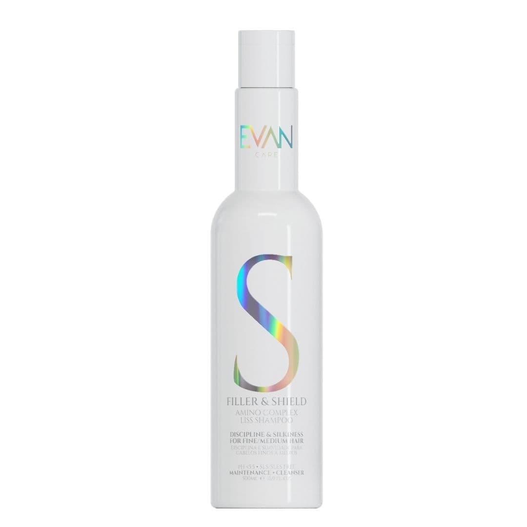 Evan Filler&Shield Liss Shampoo - šampon pro disciplínu jemných až středně pevných vlasů, 500 ml