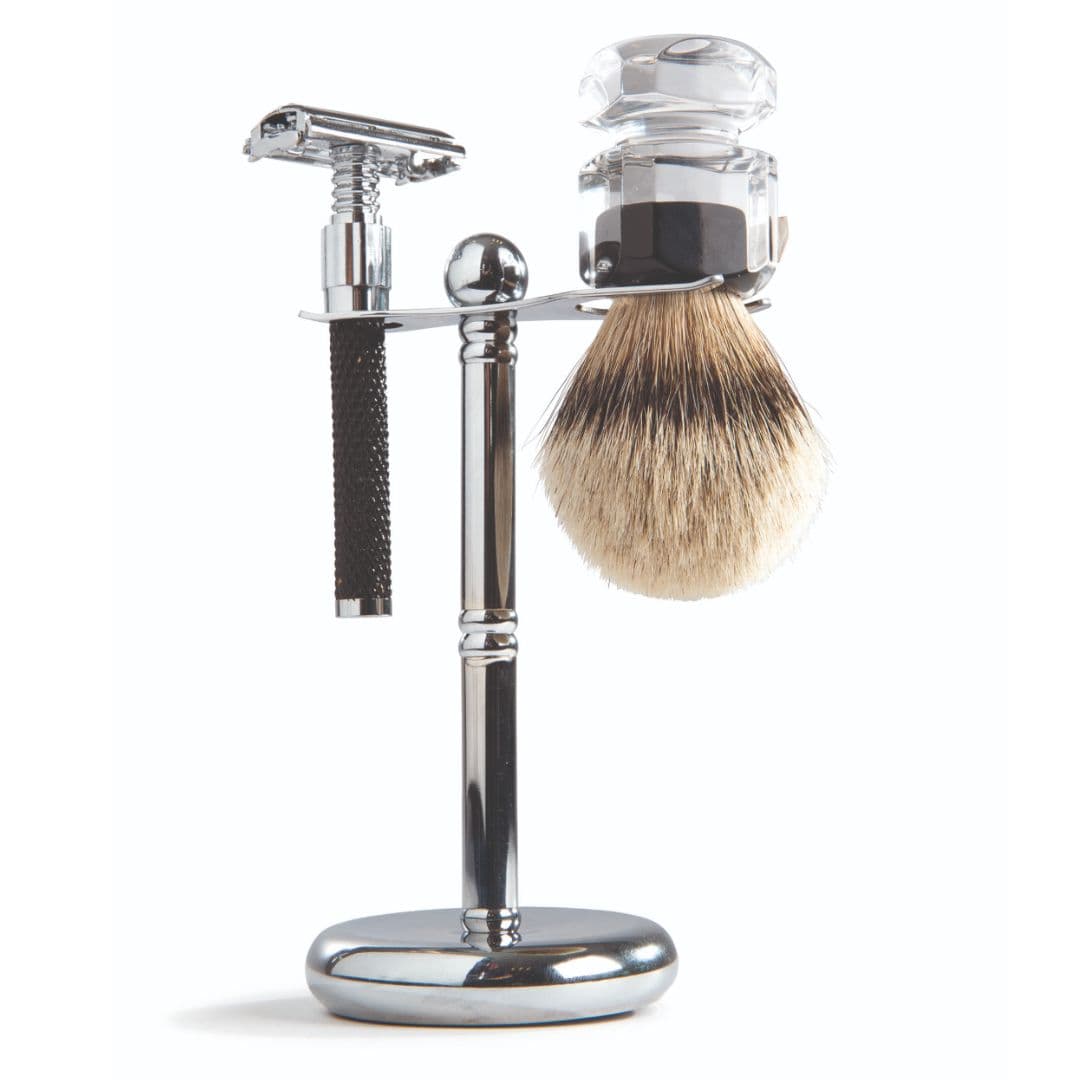 BARBURYS (7750050) Standy / Razor&Brush - stojan s holicím strojkem a štětkou na holení