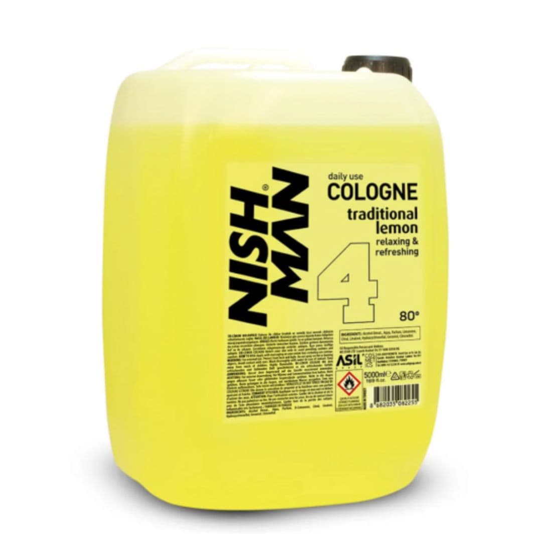 SALON SIZE: Nishman Eau de Cologne TRADITIONAL LEMON - kolínská voda po holení, vůně tradiční citron, salonní balení, 5000 ml
