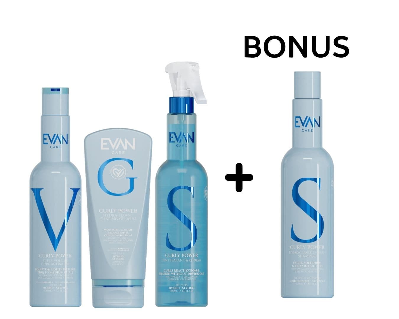 AKCE: EVAN CARE STYLING - aktivátor, 300 ml, želatina, 200 ml, sealant nebo olej + šampon nebo kondicionér maska, 500 ml
