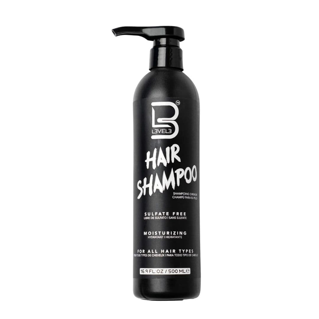 L3VEL3 Shampoo Sulfate Free Moisturizing - výživný šampon pro muže bez SLS/SLES, 500 ml