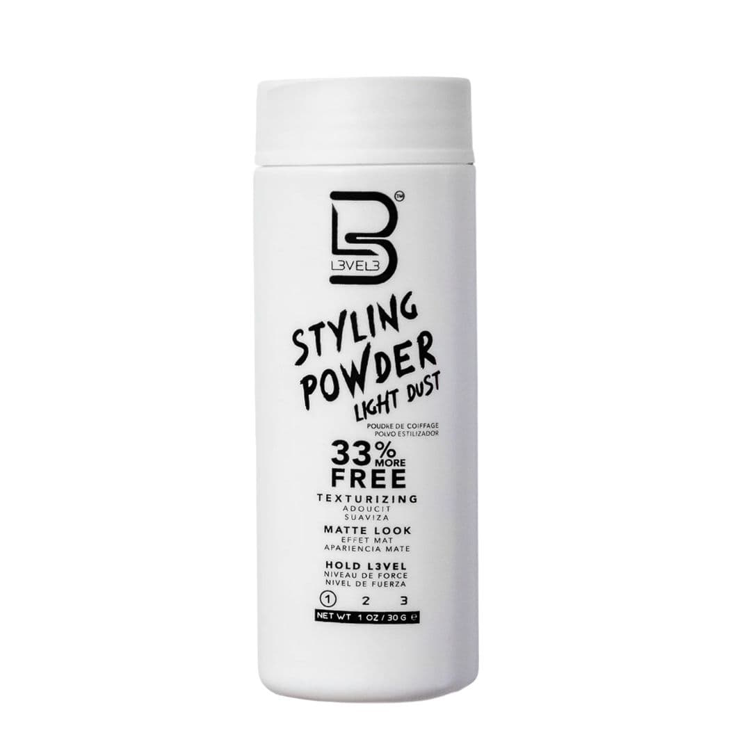 L3VEL3 Styling Powder LIGHT Dust Texturizing - Matte Look - pudr na objem vlasů se snadnou fixací, 30 g