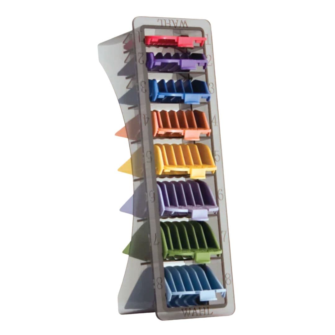 Wahl Colored Clipper Combs (03170-400) č.1-8 - náhradní nástavce plastové barevné, 8 ks