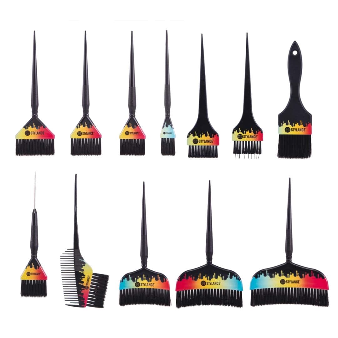 Stylance Rainbow Dye Brush Set - sada 12ti štětců v duhové barvě